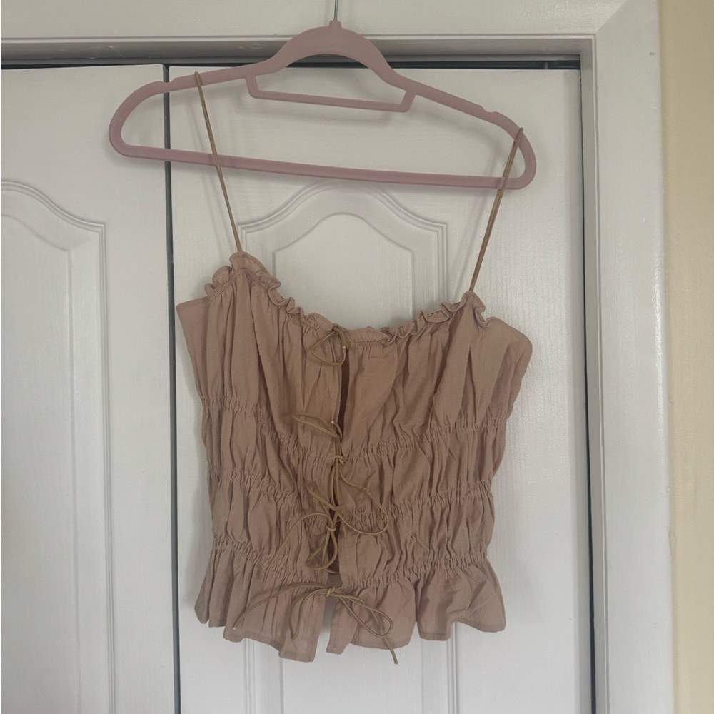 SHEIN Brown Ruched Camisole